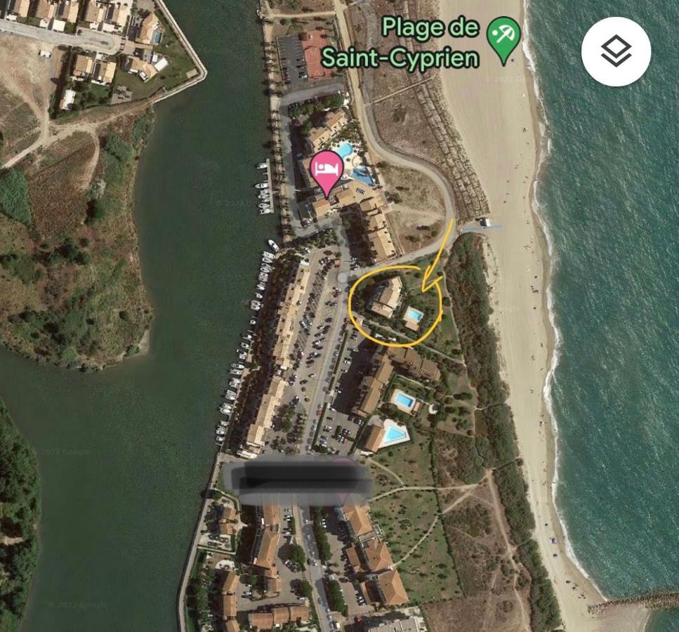 Appartement Entre La Lagune Et La Mer Avec Piscine, Direct Plage, Vue Partielle Mer Saint-Cyprien  Bagian luar foto